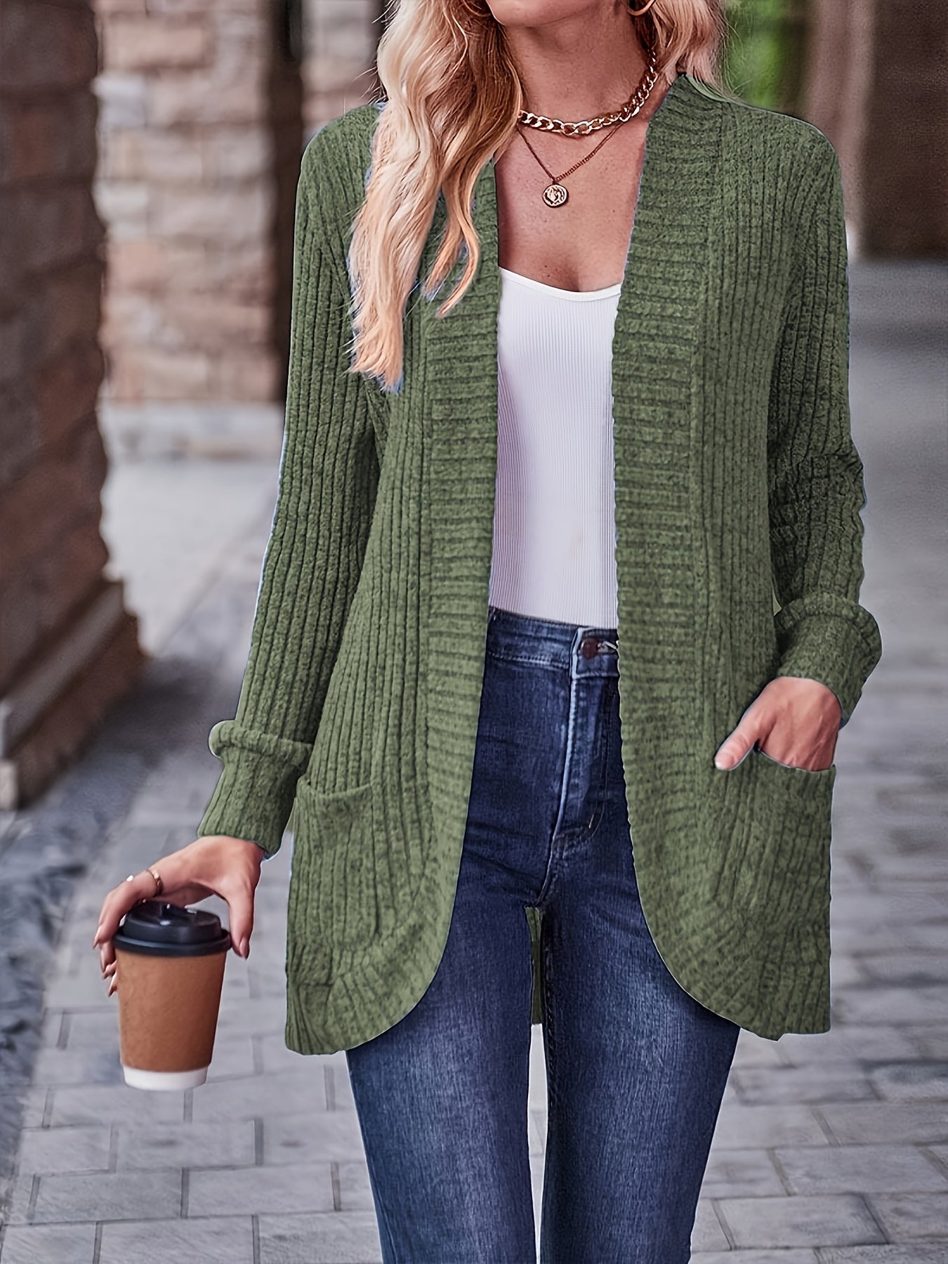 Women's Loose Casual Long Sleeve Blouse Solid Color Pocket Thread Splicing Relaxed Fit Top 10 Colors S-XXL Everyday Wear