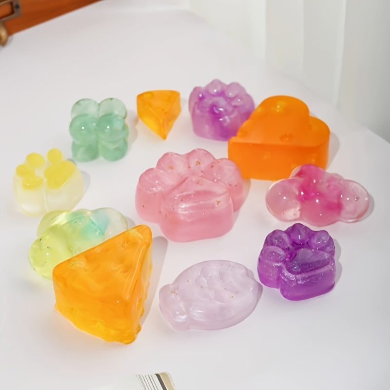 BlingFun Gel Candle Making Kit – 400g Clear Jelly Wax 4 Colors, 20pcs Pre-Tabbed Wicks, 20pcs Stickers, 5pcs Wick Holders, DIY Scented Candle Supplies for Beginners Home Decor Craft Gift