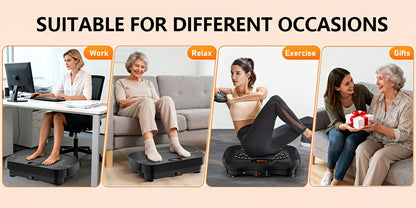 Vibration Plate Exercise Machine for Weight Loss & Lymphatic Drainage – Full Body Workout Platform with 99-200 Speed Levels, Quiet Motor, Portable Home Gym, Muscle Toning, 330 lbs Capacity