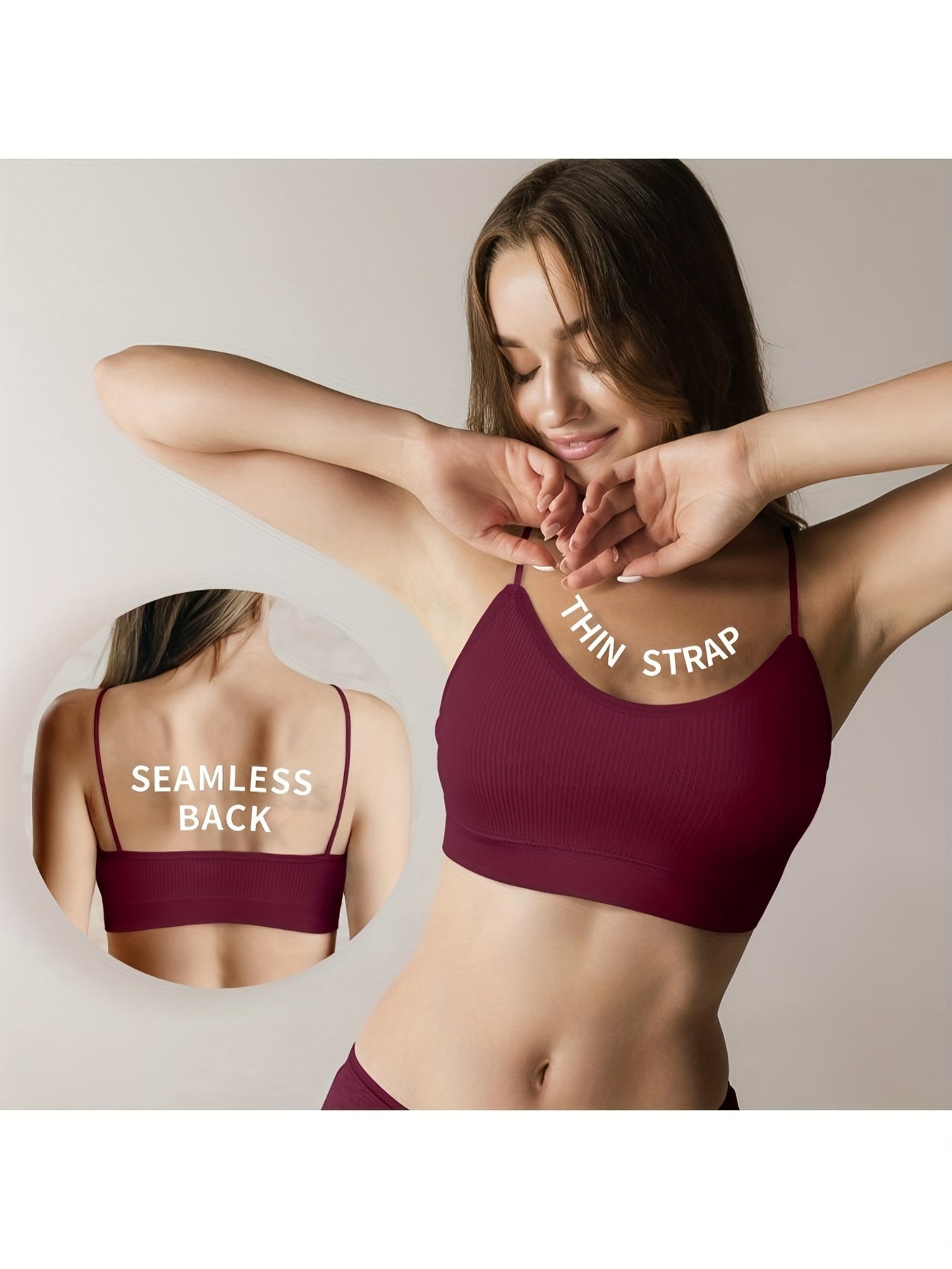 4 Pack Women's Wireless Bralettes with Removable Padding – Soft Breathable Seamless Bra Set for Yoga Lounge Sleep & Everyday Wear, Sizes S-XL in Multiple Colors