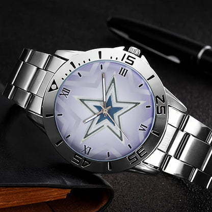 Men's Stainless Steel Band Quartz Watch Casual Simple Round Dial Analog Wristwatch Classic Metal Fashion Watch Gift for Men Silver