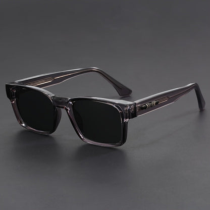 Chic Square Fashion Glasses with Black Frame & Leopard Print Accents, Durable TR90 Japanese-Inspired Thick Frame Eyewear, Versatile Everyday Style Accessory