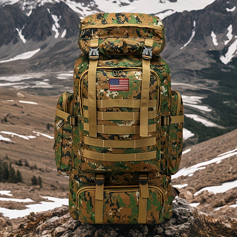 21 Gal Tactical Hiking Backpack 3-Day Assault Pack – Unisex MOLLE Oxford Fabric DIY Adjustable System for Hiking Camping Hunting Travel & Sports, 6 Colors