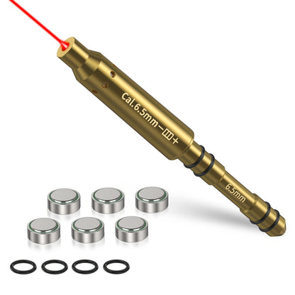 Laser Bore Sighter Multi-Caliber 22LR 223REM 243 9mm 308 30-06 7.62 177 6.5mm 7mm 25 27 Crossbow – Muzzle End Barrel Boresight Scope Zeroing Kit with 6 Batteries & 5 O-Rings 100 Yard Zero