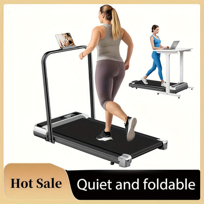 3-in-1 Foldable Treadmill with 14% Incline – Portable Home Treadmill with Handle, 300 LBS Capacity, 3.0HP Quiet Motor, Walk Jog Run Modes, Compact Walking Pad for Home Gym