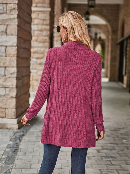 Women's Loose Casual Long Sleeve Blouse Solid Color Pocket Thread Splicing Relaxed Fit Top 10 Colors S-XXL Everyday Wear
