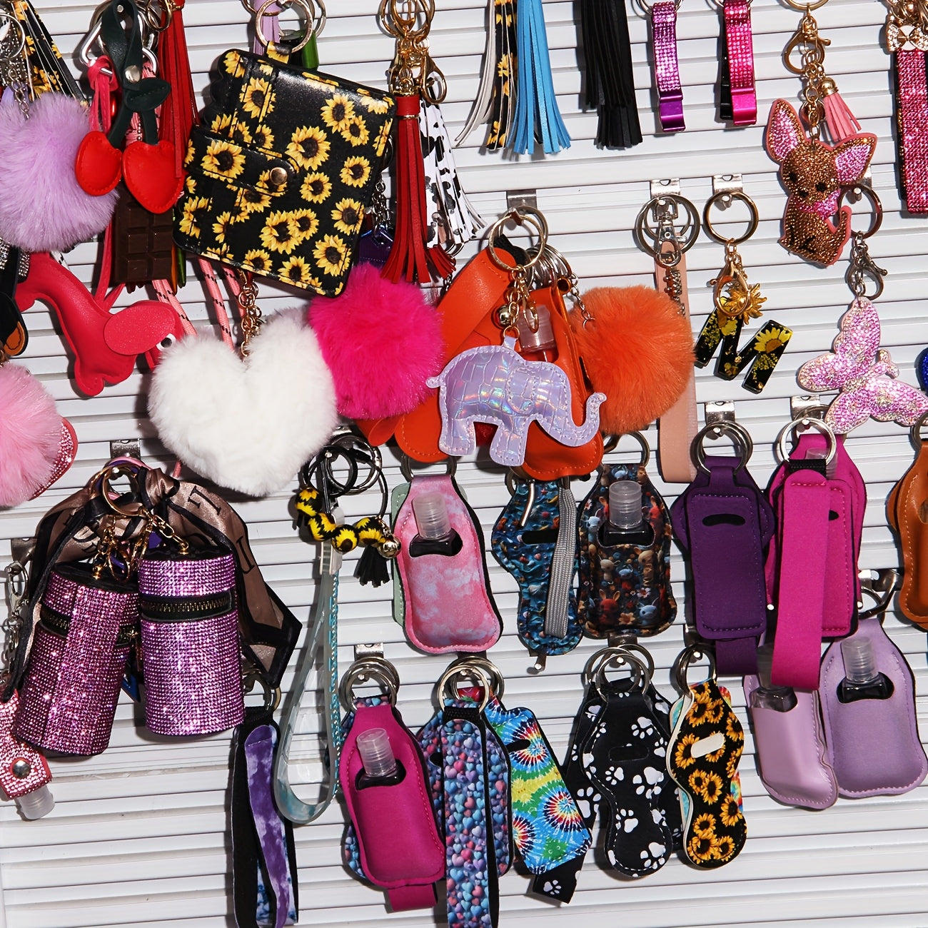 15-Piece Safety Keychain Set for Women & Men – Personal Alarm, Survival Whistle, Wristlet, Bottle Opener, Pill Case & Rhinestone Perfume Atomizer, Self Defense Outdoor & Holiday Gift