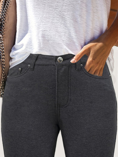 Women's High Waisted Skinny Jeans – Stretchy Denim with Button Accents & Multiple Pockets, Flattering Slim Fit for All Seasons, 11 Colors, Sizes S-XXL