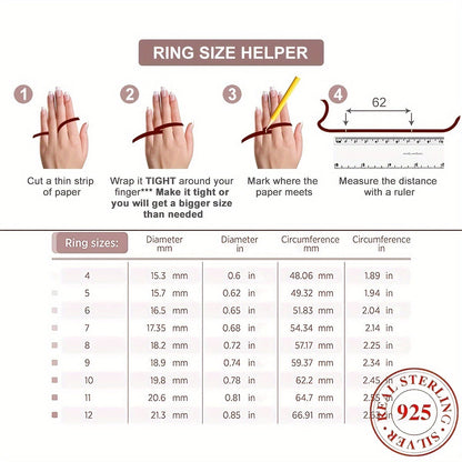 S925 Sterling Silver Lucky 8 Ring for Women – Cubic Zirconia Inlay, Two-Tone Color Separation Design, Elegant Stackable Band, Sizes 5-10, Exquisite Wedding & Gift Jewelry