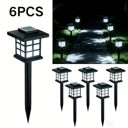 Solar Outdoor Lights LED Garden Path Lights IP44 Waterproof Landscape Lighting for Sidewalk Driveway Lawn Yard Courtyard – Warm White, Pack of 6, 12 or 24 – Christmas & Holiday Decor