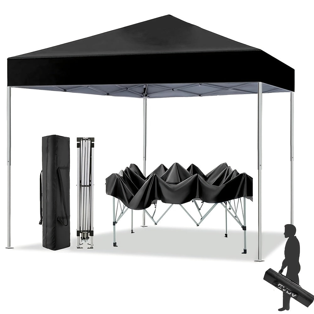 10x10 Pop Up Canopy Tent UPF 50+ Heavy Duty Steel Frame 3 Height Settings Waterproof Instant Canopy with Carry Bag for Backyard Patio Beach Camping Party Market Space Gray Black Blue Red Dark Gray Forest Green