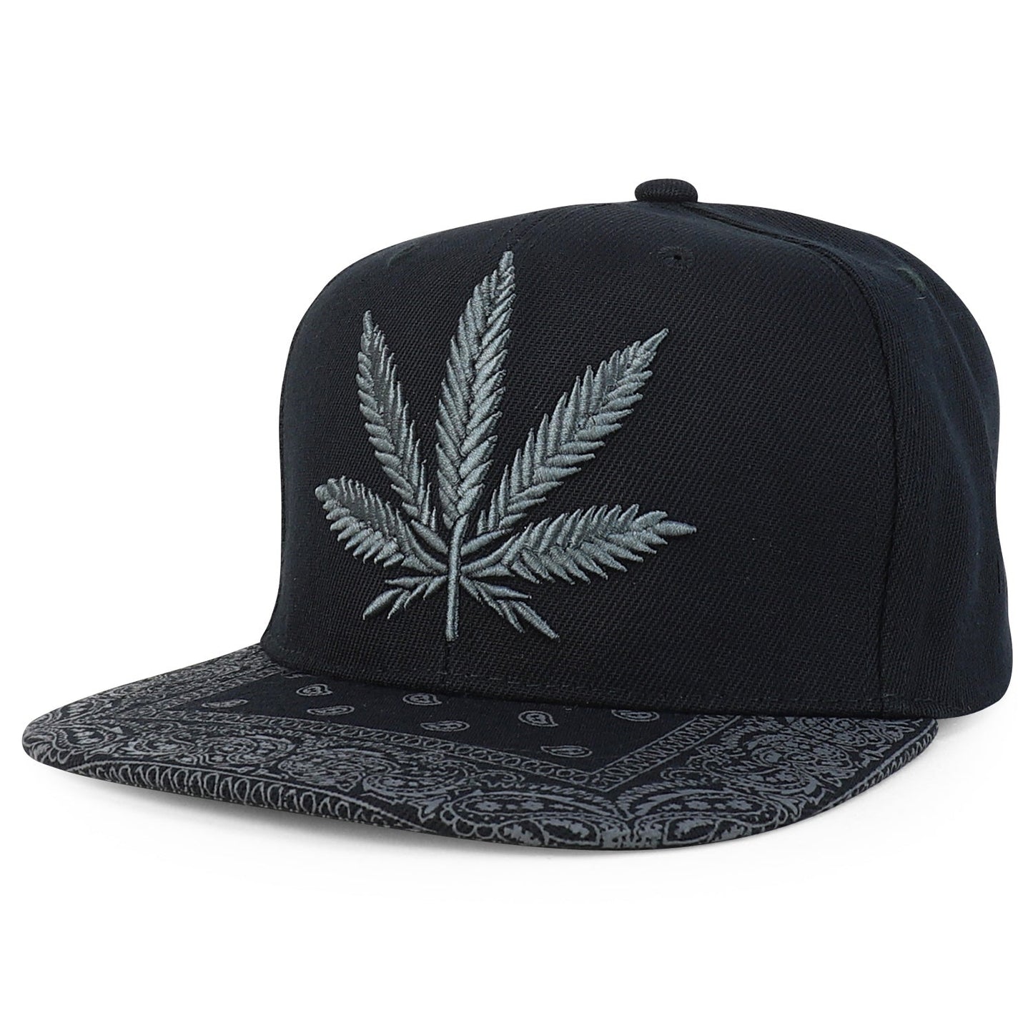 Rasta MJ Leaf 3D Embroidered Flat Bill Snapback Cap – Hip Hop Reggae Hat, Adjustable Snapback, One Size Fits Most, Unisex Streetwear Baseball Cap