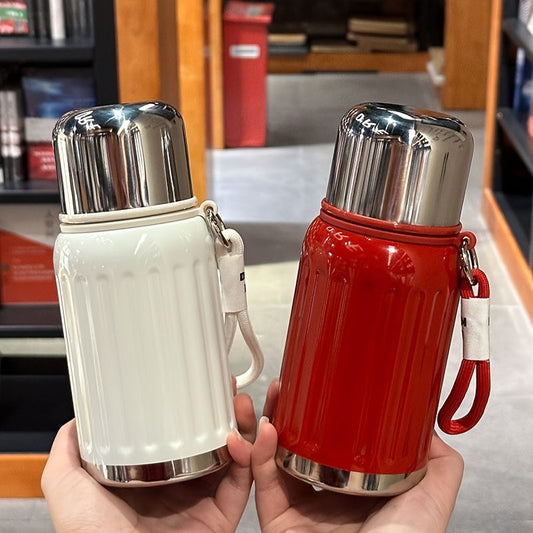 316 Stainless Steel Vacuum Insulated Thermos Cup Dopamine Color All Metal Water Bottle Keeps Drinks Hot and Cold for Work School Camping Sports Travel Portable Fashionable Tumbler Red Black Blue White