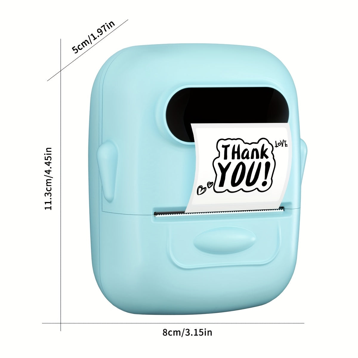 Marklife 2-Inch Portable Wireless Thermal Label Printer – Bluetooth Inkless Sticker Maker for iPhone & Android, Small Business Shipping Labels, Kitchen Office Home, Includes 1 Roll Labels
