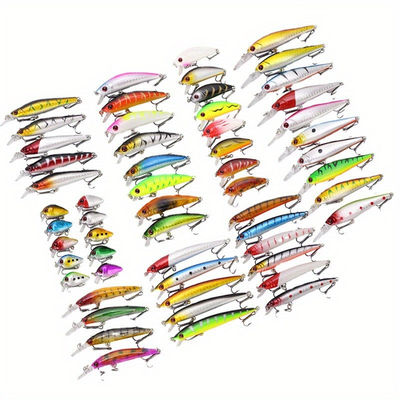 Fishing Lure Set Premium Swimbaits Spinnerbaits Hard Lures for Freshwater Saltwater - Realistic Minnow Baits Tackle Box Angler Gift