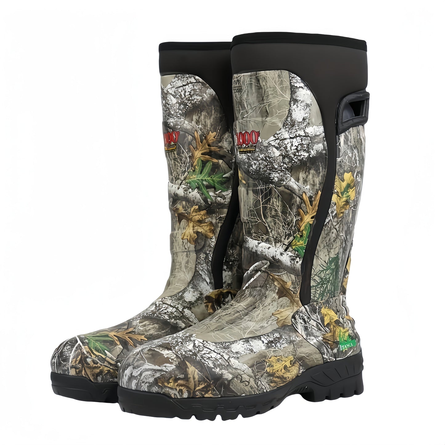 Men's Insulated Camouflage Hunting Boots 6mm Neoprene Waterproof Rubber Outdoor Fishing Hiking Boots – Durable Non-Slip Warm Winter Boots US 8-14