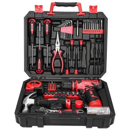 119/151 PCS Cordless Drill Tool Set 8V USB-C Rechargeable with LED – Lightweight All-in-One Home Repair Kit for Women, DIY, Garden & Furniture Assembly, 6 Colors, Great Gift