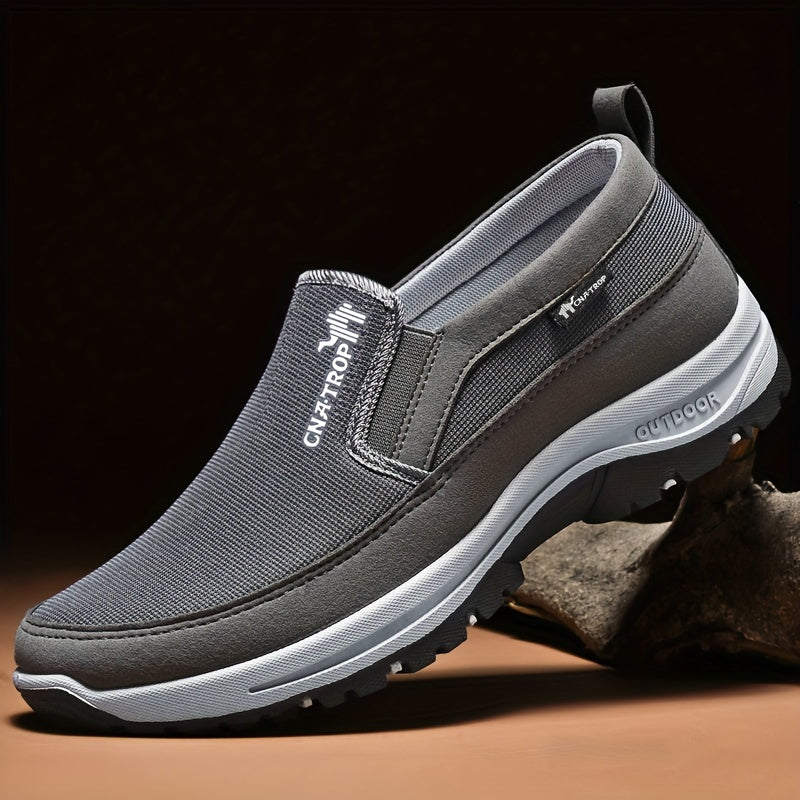Men's Casual Walking Shoes - Lightweight Comfortable Everyday Sneakers with Cushioned Support for Walking, Travel and Daily Wear, Available in Grey, Black, Brown and Navy, Sizes US 7.5 to 12.5