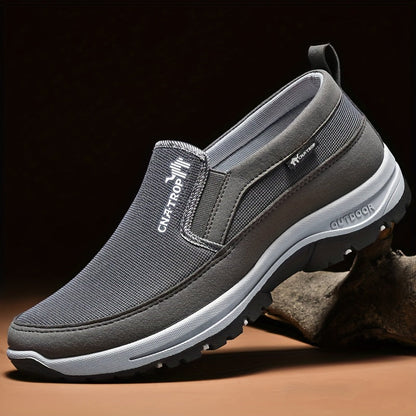 Men's Casual Walking Shoes - Lightweight Comfortable Everyday Sneakers with Cushioned Support for Walking, Travel and Daily Wear, Available in Grey, Black, Brown and Navy, Sizes US 7.5 to 12.5