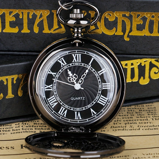 Steampunk Quartz Pocket Watch Necklace for Women Men – Vintage Hollow Gear Analog Pendant Chain Watch Sweater Necklace Unisex Retro Jewelry Christmas Gift
