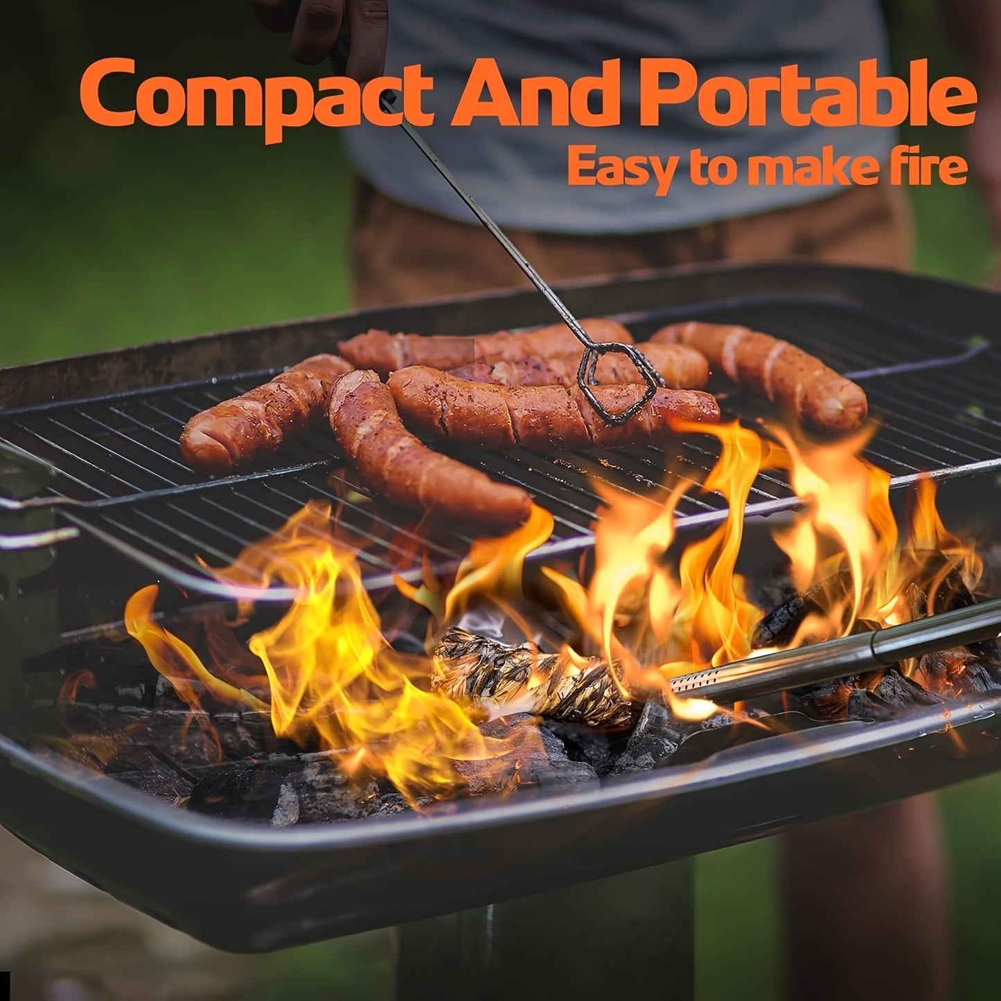Natural Fire Starter Sticks 50/100pcs – Fast-Light Charcoal Starters for Fireplace, BBQ Grill, Campfire, Fire Pit, Wood Stove, Chimney & Smoker – Weather-Resistant, Indoor & Outdoor Use