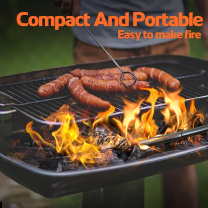 Natural Fire Starter Sticks 50/100pcs – Fast-Light Charcoal Starters for Fireplace, BBQ Grill, Campfire, Fire Pit, Wood Stove, Chimney & Smoker – Weather-Resistant, Indoor & Outdoor Use