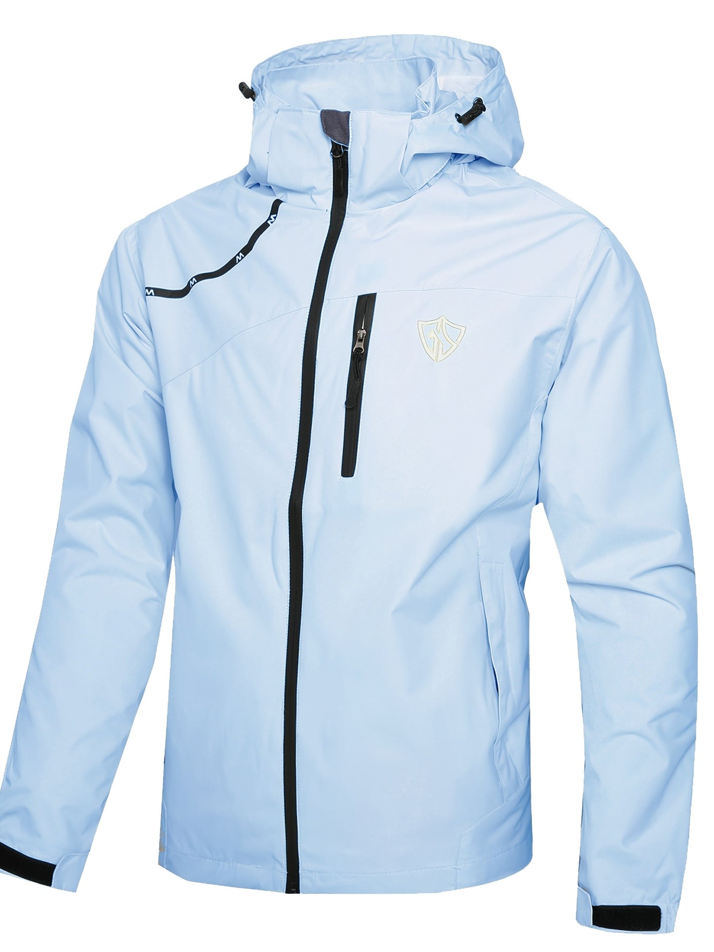 Men's Waterproof Windproof Rain Jacket with Hood – Lightweight Packable Raincoat for Hiking Outdoor Travel S-XXXL Multiple Colors