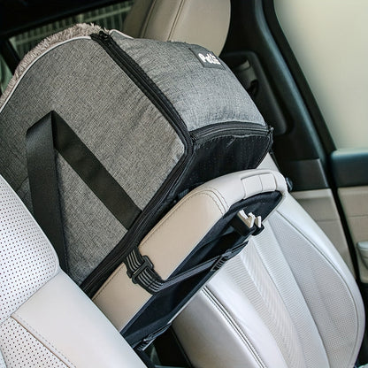 Dog Car Seat Booster for Small & Medium Pets – Portable Pet Travel Bag with Secure Buckle Closure, Elevated View, Polyester Construction for Dogs & Cats in Car