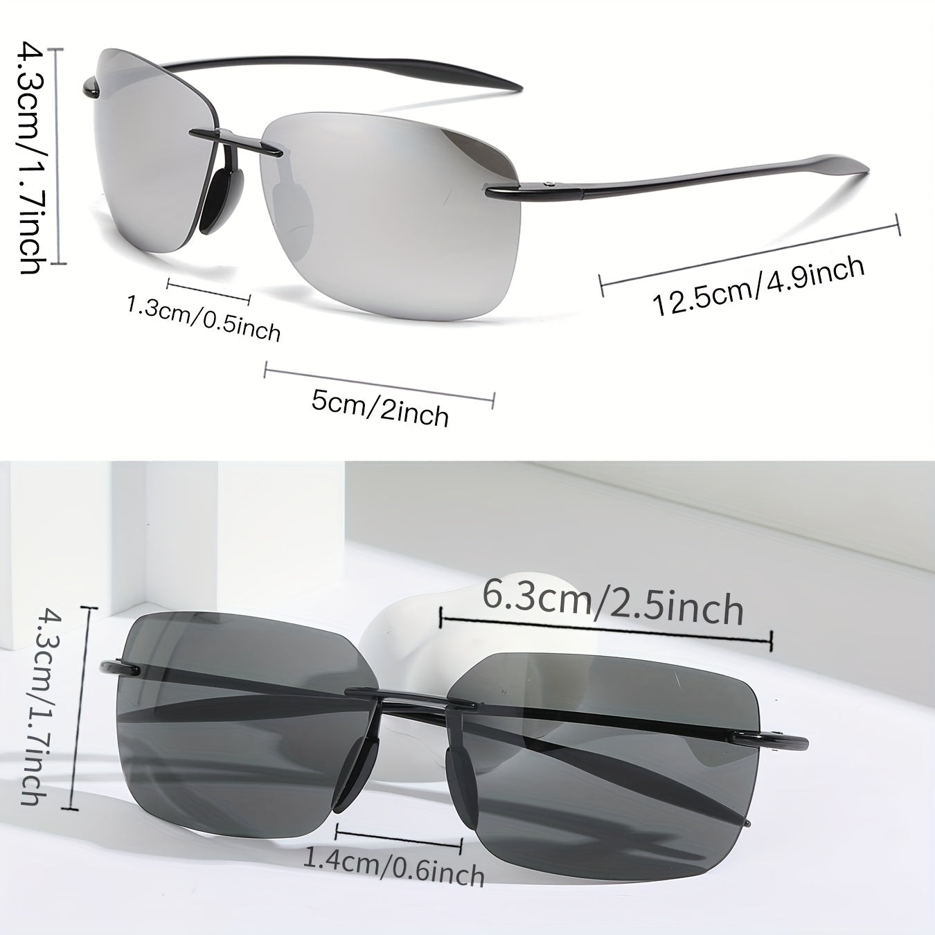 Polarized Sunglasses for Men – 3 or 6 Pack UV400 Protection Anti-Glare HD Lenses, Lightweight PC Frame, Driving & Outdoor Sports Glasses, Bulk Gift Set for Him