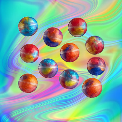 Galaxy Slime Balls 36 Pack Party Favors for Kids Bendable Flexible Non-Sticky Mess-Free Slime Spheres 3 Galaxy Color Combos Classroom Rewards Birthday Easter Halloween Christmas Gifts