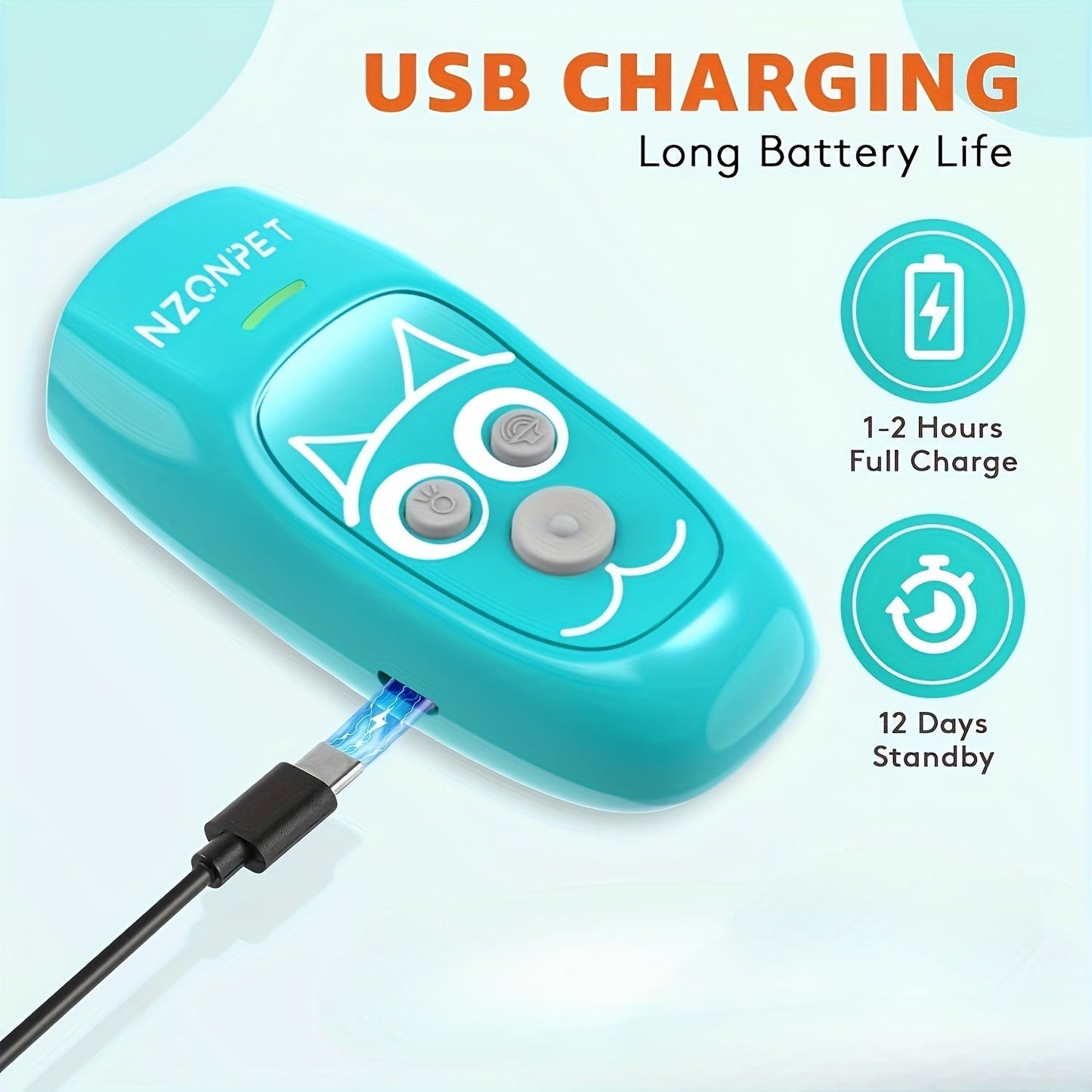 Ultrasonic Anti Barking Device 3-in-1 Dog Bark Control - 3 Frequency Sonic Dog Trainer with LED Light and Wrist Strap, 16.4Ft Range Rechargeable Bark Deterrent for Indoor and Outdoor Use