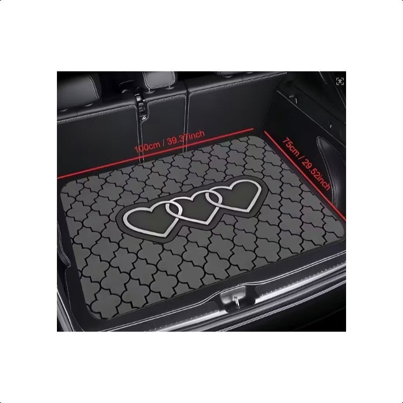Car Trunk Mat Cargo Liner – Non-Slip Waterproof Floor Mat with Unique Patterns, Durable Vehicle Interior Protector from Dirt, Spills & Scratches, Universal Fit