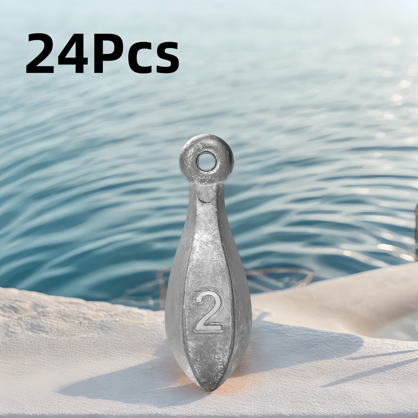 Fishing Sinkers Tackle Weights Lead Bank Sinker 1oz 2oz 3oz 4oz 5oz 6oz 8oz 10oz 12oz 16oz – Snagless Teardrop Design for Bass Catfish Saltwater Freshwater Bottom Fishing Rig, Bulk Multi-Pack