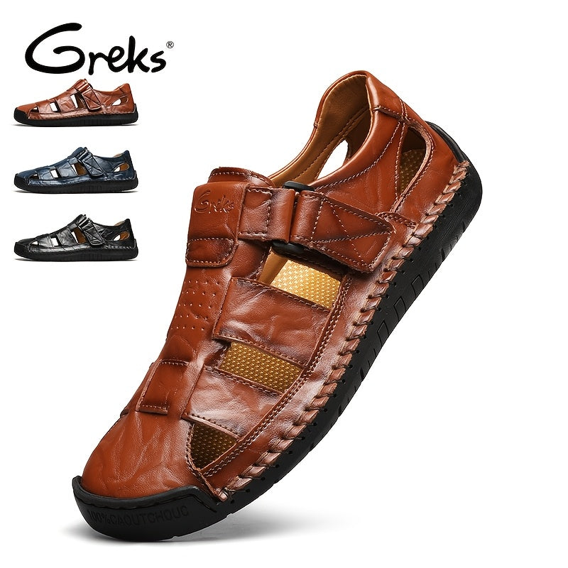 Men's Closed Toe Sport Sandals – Breathable Outdoor Fisherman Shoes, Anti-Slip Summer Beach Loafers for Hiking, Walking & Water Activities | Velora