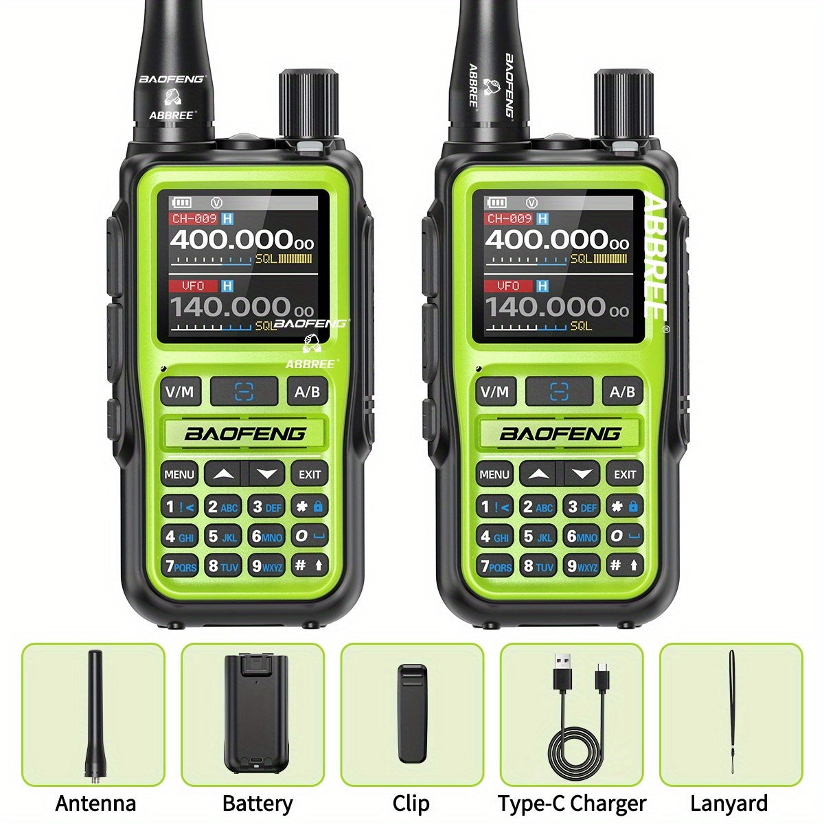 Baofeng UV-5RMini Ham Radio 2-Pack – Long Range Two-Way Radio, USB-C Rechargeable, 999CH, NOAA Weather Alert, Dual PTT, App Programming for Hunting, Camping, Fishing, Skiing & Survival