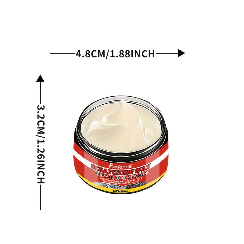 Car Scratch Remover and Swirl Mark Eliminator - Nano Shine Polish Automotive Scratch Repair Paste Kit 1.18oz with Applicator Sponge, Compatible with All Paint Colors for Vehicle Surface Restoration