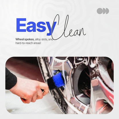 26PCS Car Detailing Brush Set – Complete Car Cleaning Kit with Drill Brushes, Wash Mitt, Tire Brush, Window Squeegee, Cleaning Gel & Storage Bag for Interior Exterior Wheels Vents Professional Auto Care