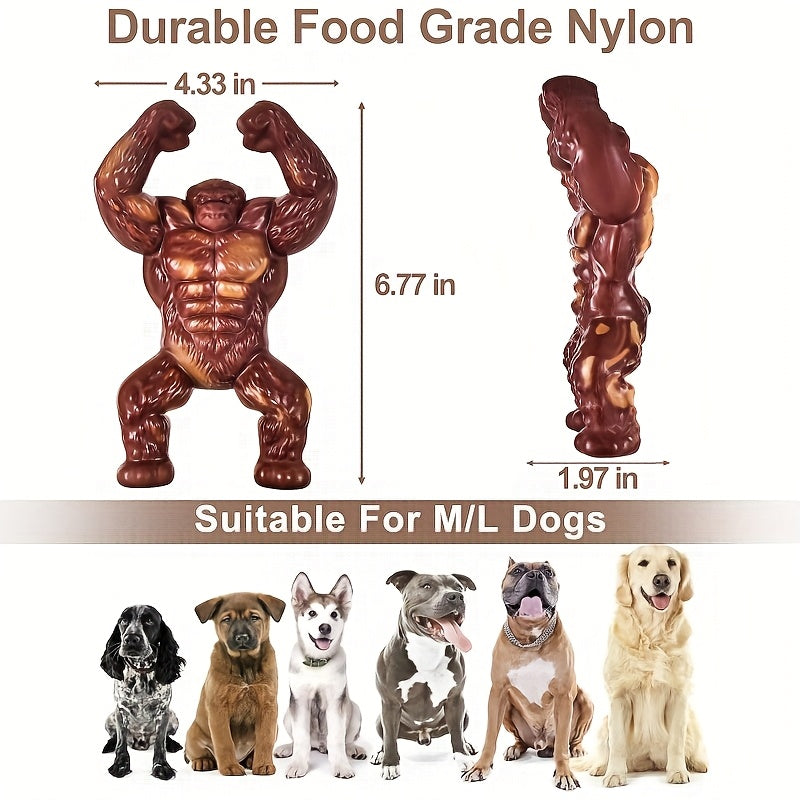 KYLINSURE Unbreakable Dog Chew Toy for Medium Large Dogs – Beef Flavor Durable Rubber Chew Stick for Aggressive Chewers, Teething & Dental Health