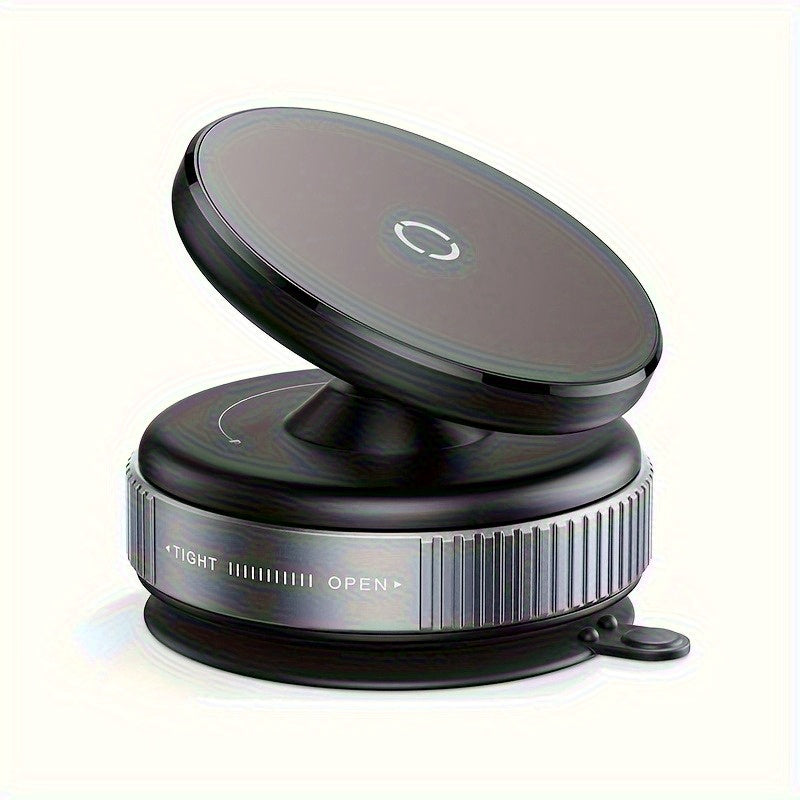 Magnetic Phone Holder with Vacuum Suction Cup, 360° Adjustable Hands-Free Phone Mount for Car, Gym, Mirror & Smooth Surfaces, Universal Magnetic Suction Phone Stand Compatible with All Smartphones