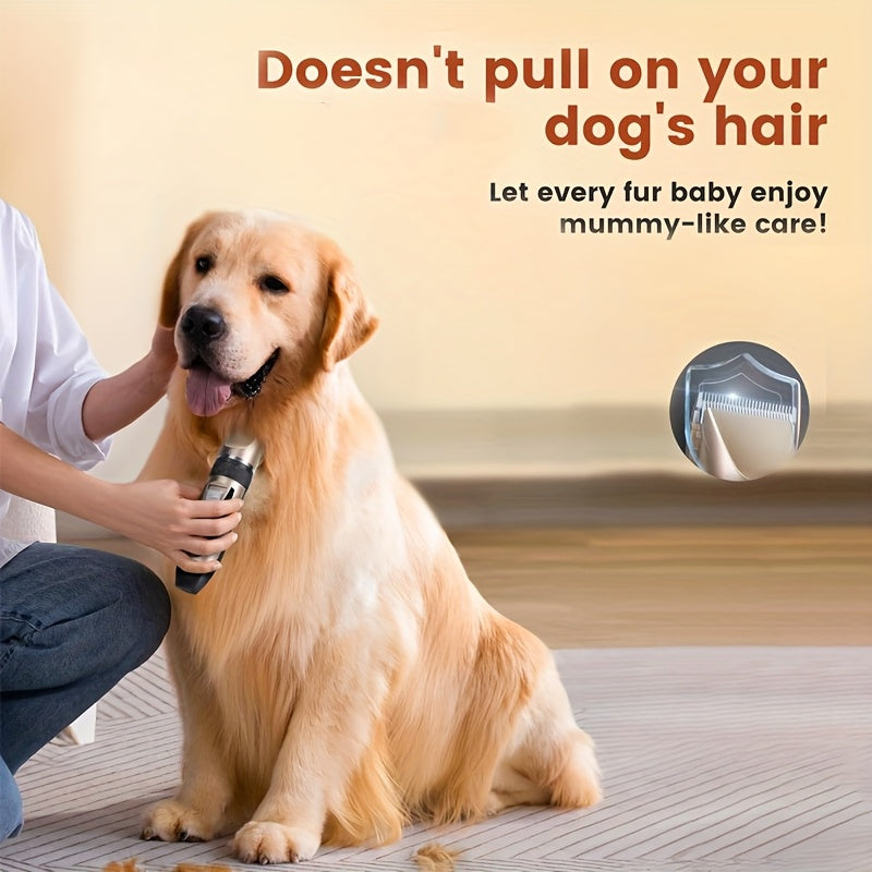 USB Rechargeable Wireless Pet Hair Trimmer for Dogs and Cats - Cordless Grooming Scissors with Lithium Battery 36V Low Voltage Safe, Professional Home and Salon Use Pet Clipper