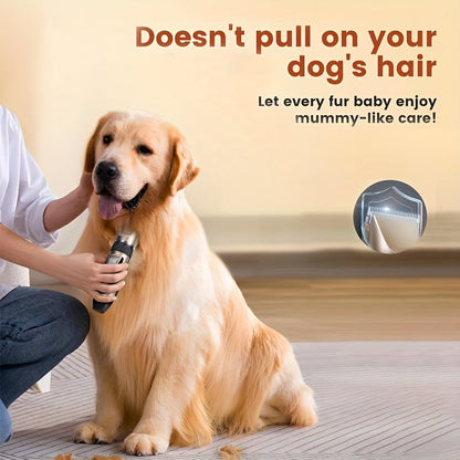 USB Rechargeable Wireless Pet Hair Trimmer for Dogs and Cats - Cordless Grooming Scissors with Lithium Battery 36V Low Voltage Safe, Professional Home and Salon Use Pet Clipper
