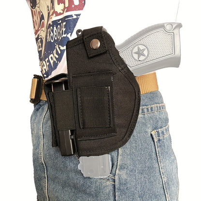 2-Pack IWB OWB Gun Holsters Universal Concealed Carry Waistband Holster for Glock, S&W, Springfield, Ruger & Most Pistols – Inside Outside Waistband, Adjustable Retention, Right Hand Draw, Black