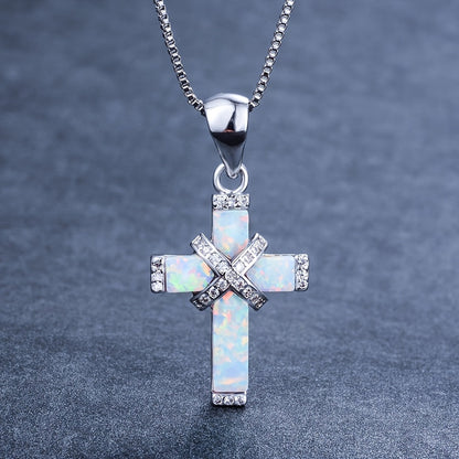 925 Sterling Silver Cross Pendant Necklace for Women – Hypoallergenic Vintage Boho Faith Jewelry, Minimalist CZ Choker Necklace, Elegant Gift for Her Birthday Anniversary Christmas
