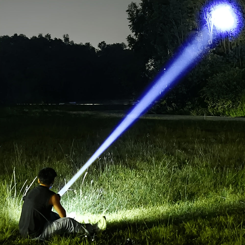 Rechargeable LED Flashlights 2-Pack – 1000-3000 Lumens Super Bright, 3 Modes, USB-C, Adjustable Beam, Emergency Power Outage Camping Hurricane Survival Gear Work Light