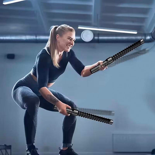 Ropeless Battle Ropes 2-Pack – Cordless Portable Weighted Workout Ropes for Home Gym HIIT Cardio Full Body Training Arms Shoulders Core Legs Exercise Equipment for Adults Beginners
