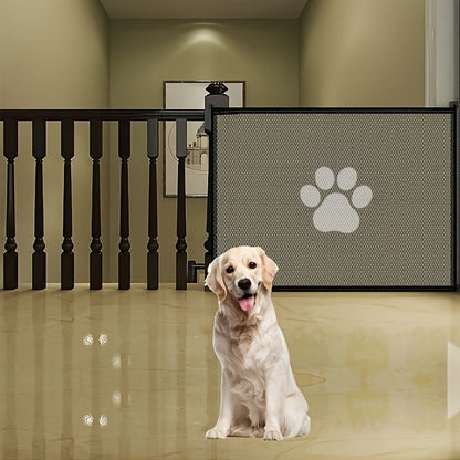 Portable Folding Pet Gate Dog Safety Barrier Fence – Foldable Mesh Isolation Net for Indoor Doorways, Stairs & Rooms, Available in Small & Large Sizes