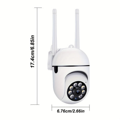 1080P 360° WiFi Panoramic Security Camera – Wireless Indoor Surveillance with Two-Way Audio, Motion Detection, Night Vision, USB Powered, SD Card & Cloud Storage, Smartphone Compatible