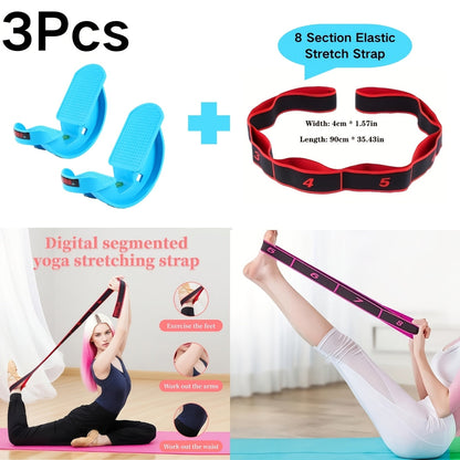 Calf Stretcher Foot Pedal for Balance Flexibility Training Muscle Massage & Yoga – Durable ABS Non-Slip Foot Rocker for Plantar Fasciitis Achilles Tendon Relief – Blue Black Pink Yellow, 1/2/3pcs