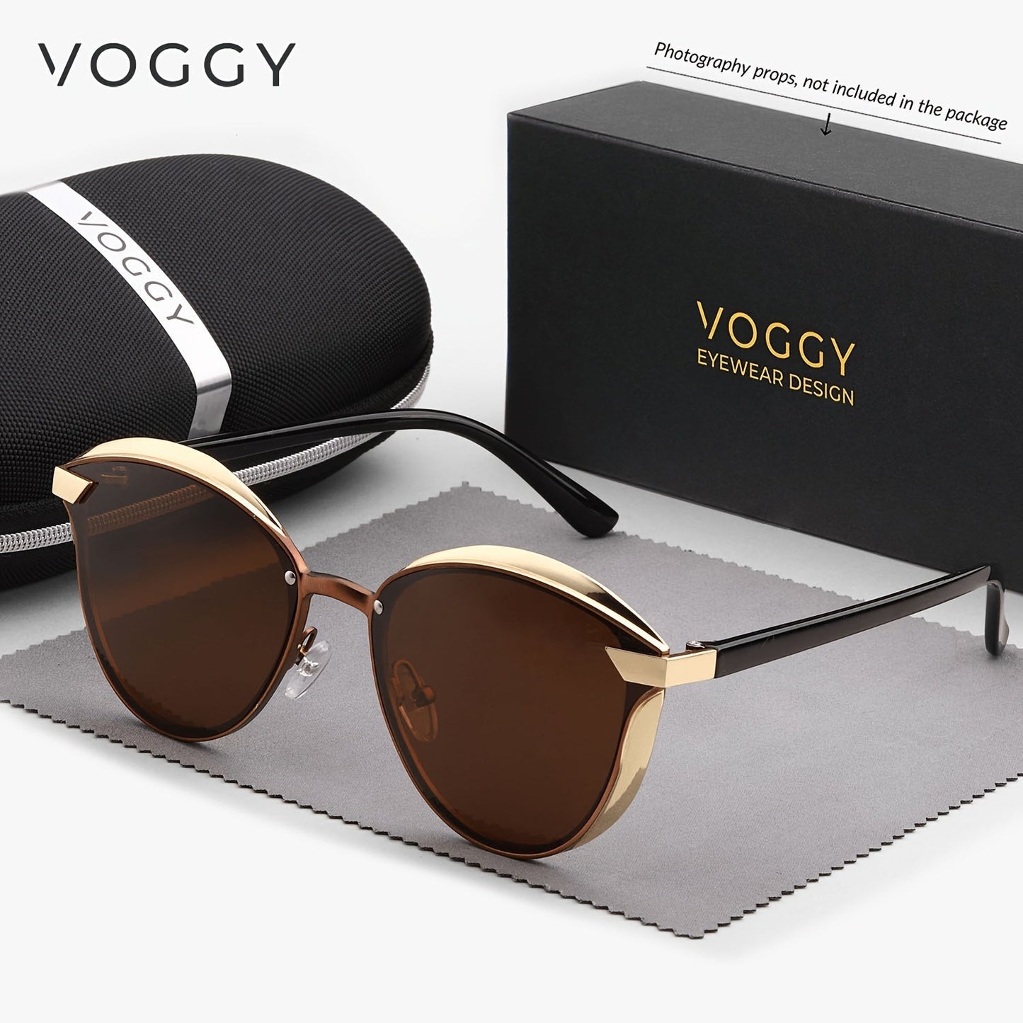 VOGGY Retro Butterfly UV400 Polarized Sunglasses for Men & Women – Lightweight Metal Frame Mirrored Lens, 8 Colors, Driving Hiking Cycling Fishing Travel Gift Box Included