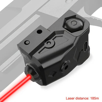 USB-C Rechargeable Laser Sight for Picatinny Rail – Green & Red Laser Dot Sight with Tactical Flashlight Combo, Vibration-Resistant, Quick Adjust, for Handguns Rifles Hunting Competition